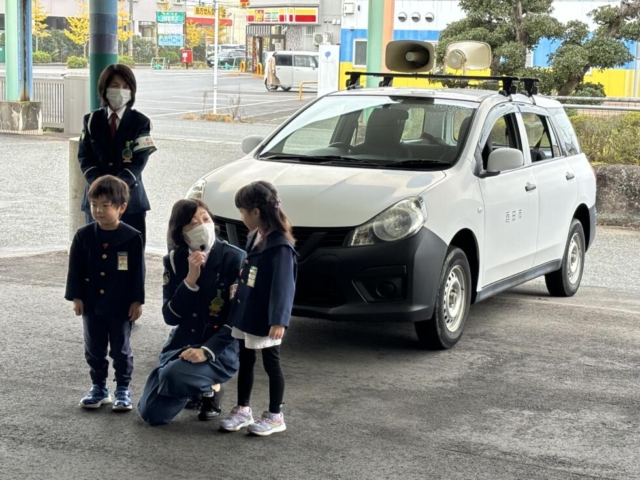 年長組　交通安全教室がありました。