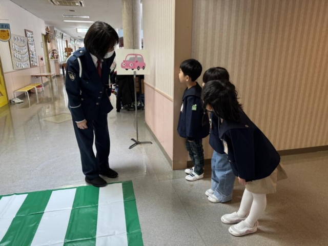 交通安全教室の修了式がありました。