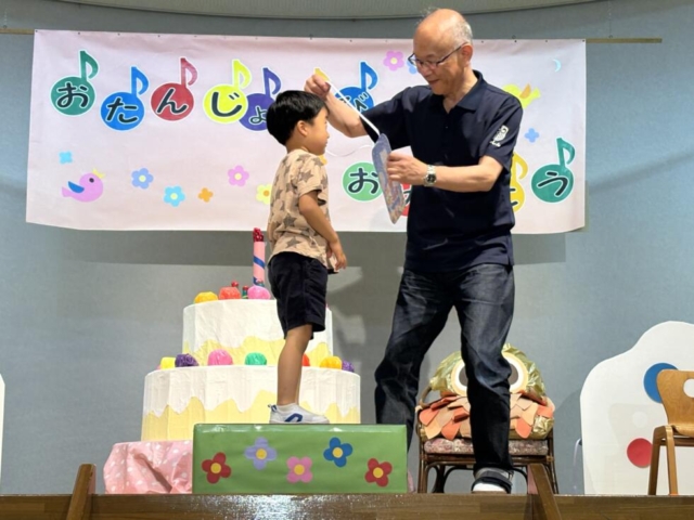 ６月の誕生会がありました。