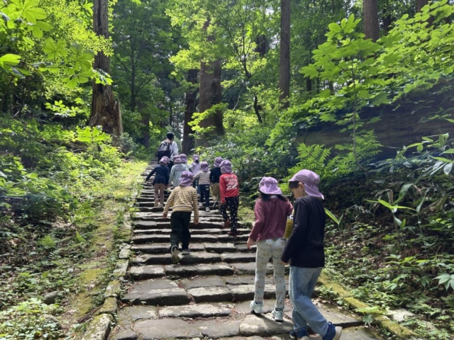 年長組　羽黒山遠足に行ってきました。