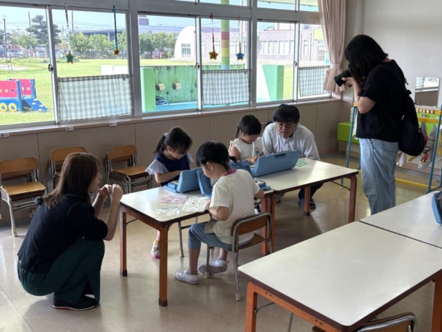 保育参観がありました。（自由選択活動）