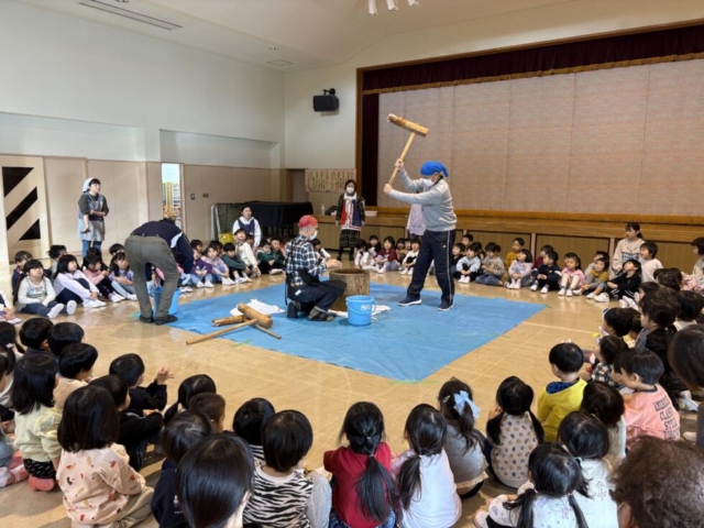 餅つきをしました。