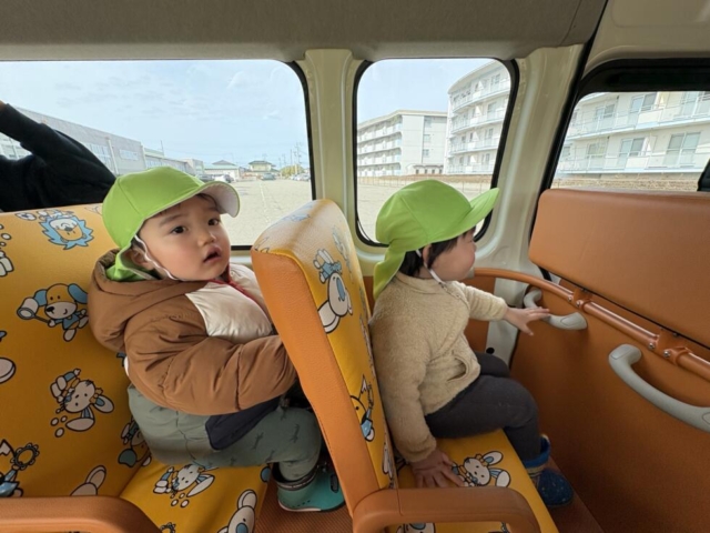 バス乗車体験をしました。（ほまれ組）