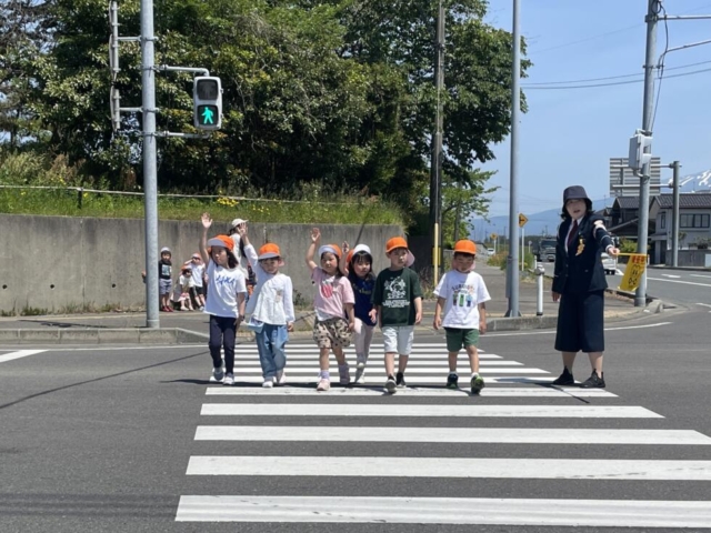交通安全教室がありました。（年長組）
