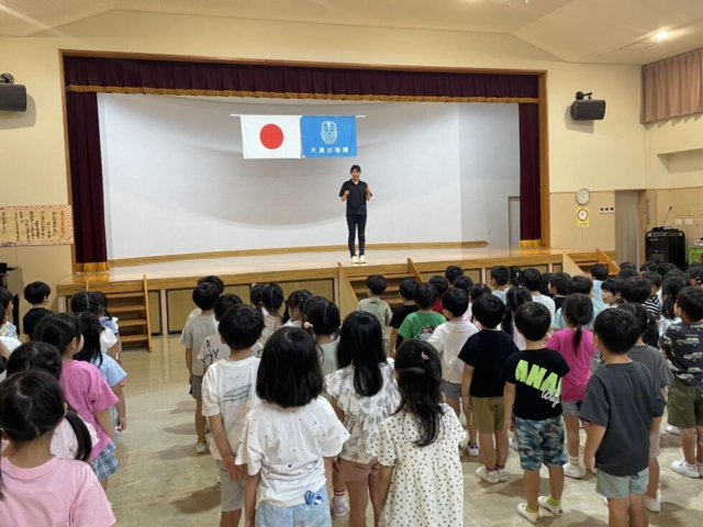 ２学期始園式がありました。
