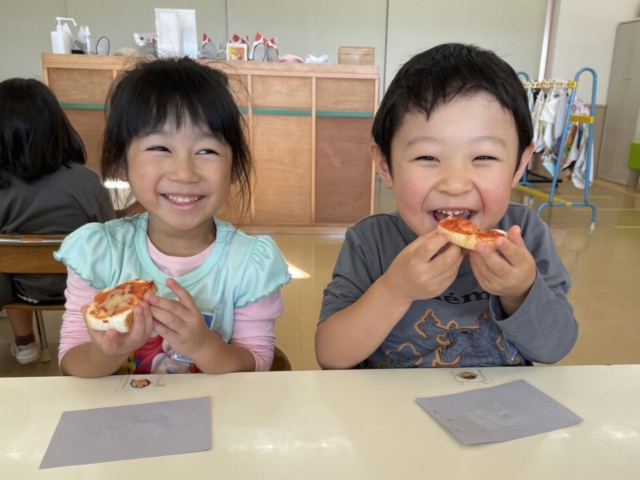 食育教室がありました。（米粉パン）