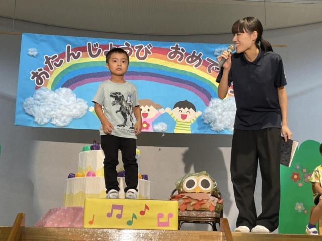 ９月の誕生会がありました。